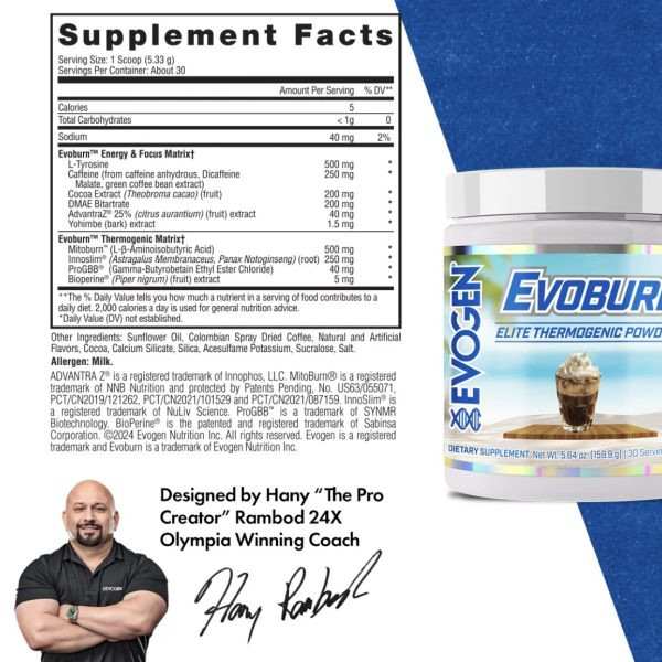 چربیسوز ایوبورن ایوژن اصل لاین آمریکا | Evoburn Elite Thermogenic 30 سروینگ