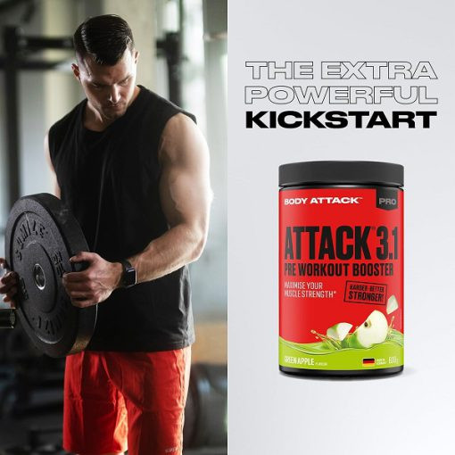 پری اتک 3.1 پمپ بادی اتک 600 گرم Body Attack PRE ATTACK 3.1