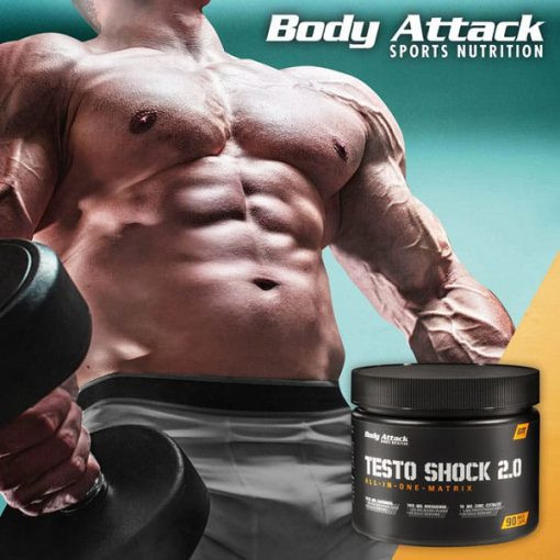 تستو شوک تست بوستر بادی اتک Body Attack Testo Shock 2.0