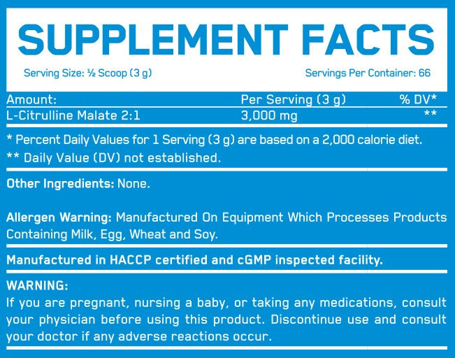 سیترولین مالات اوربیلد | Everbuild Nutrition Citrulline Malate 3000