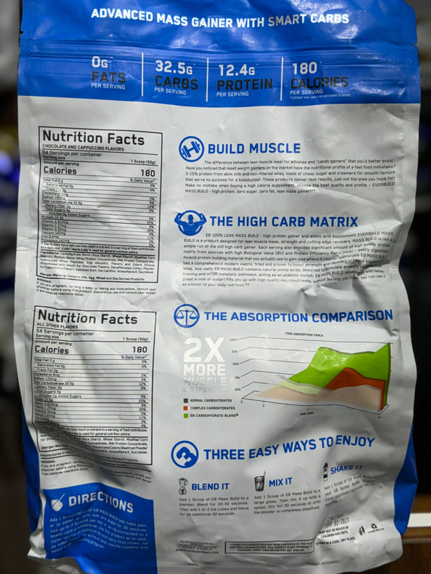 لین مس بیلد اوربیلد 54 سروینگ - Everbuild 100% LEAN MASS BUILD