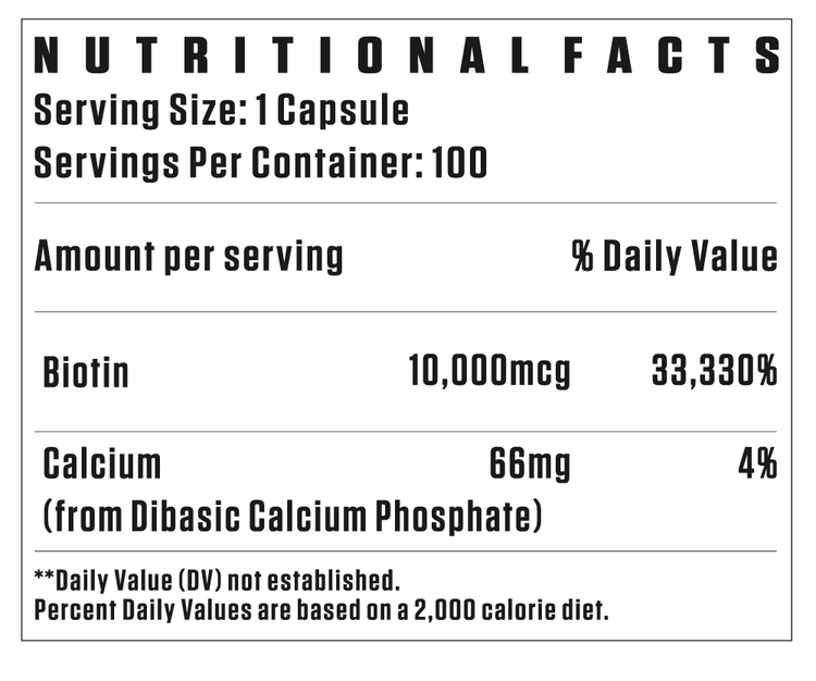 بیوتین 1000 میکروگرم فلکس ویلر – Flex Wheeler Biotin 1000µg | 100 Tablets