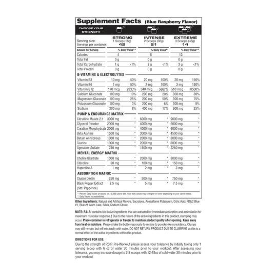 پمپ بدون کافئین پی اس پی متابولیک Metabolic Nutrition P.S.P