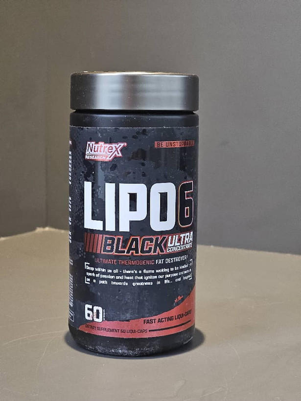 خرید لیپوسیکس بلک اولترا ناترکس 60 کپسول (ضمانت اورجینال) Nutrex Lipo-6 Black Ultra