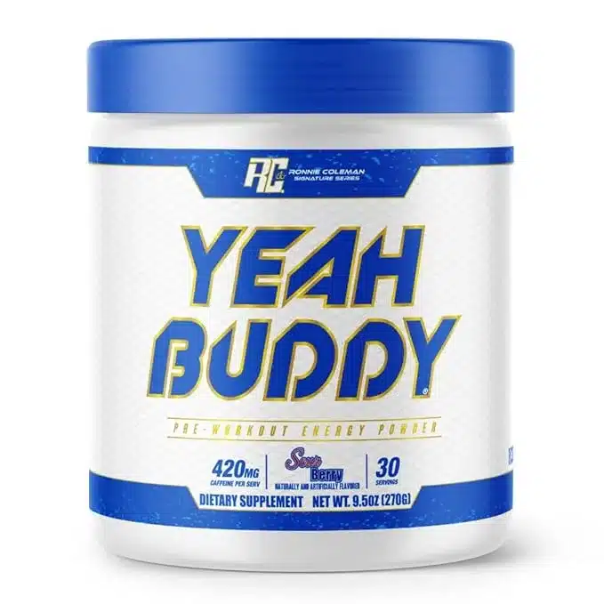 پمپ قبل تمرین Yeah Buddy رونی کلمن | افزایش انرژی، تمرکز و پمپ عضلانی قوی (30 سروینگ)