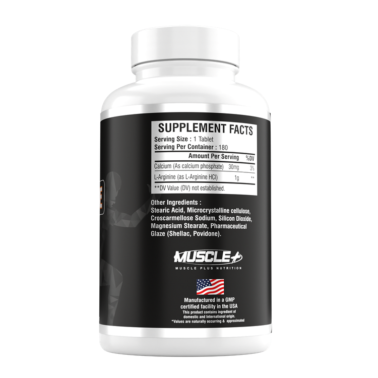 Muscle Plus L-Arginine 1000 mg – قرص ال-آرژنین ماسل پلاس 1000 میلیگرم (180 عددی)