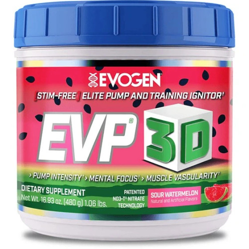 پودر پمپ ایوژن EVP 3D بدون کافئین وزن ۵۰۰ گرم